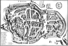 Saint-Gall en 1642.