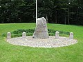 Denkmal mit alten Grenzsteinen in Kruså (Krusau).