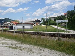 The rail halt in Tekačevo