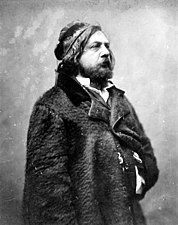 Théophile Gautier photographié par Nadar en 1855.