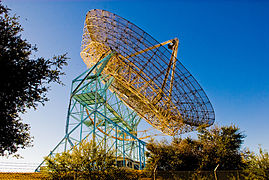 The Dish, a 150 feet (46 m) diameter radio telescope on the Stanford foothills overlooking the main campus