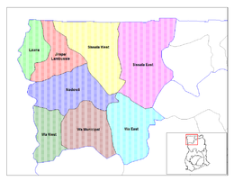 Distretto di Jirapa/Lambussie – Mappa