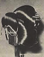 Japanese wig for traditional hairstyle