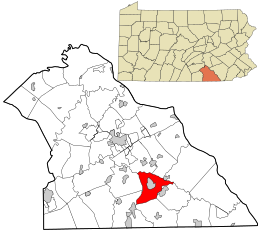 Location in York County and the state of Pennsylvania.