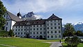 Westseite des Klosters mit Blick zum Hahnen