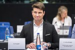 Photographie de René Aust, de l'Alternative pour l'Allemagne, co-président du groupe de L'Europe des nations souveraines