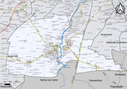 Carte du cadastre de la commune.