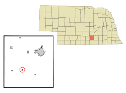 Location of Roseland, Nebraska