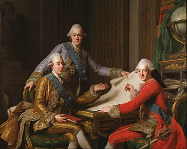 King Gustav III of Sweden and His Brothers, by Alexander Roslin