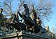 Die Statue der Boudicca und ihrer Töchter im Streitwagen in London