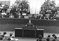 Ilse Thiele à la tribune du congrès de 1987.