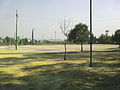 Canchas de fútbol en el Parque Batallón de San Patricio.