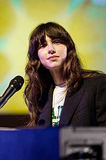 Clairo performing at the Greek Theatre in Los Angeles, California, 2022