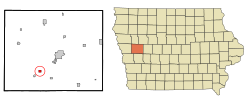 Location of Arion, Iowa