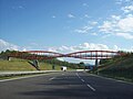 Motorway D8, foot bridge Kočičí oči (Cat Eyes).