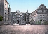 Château de Dessau, en grande partie détruit en 1945 (photo historique)