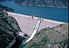 Dworshak Dam seen from above
