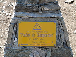 La Fenêtre de Champorcher dopo i primi 115 km.