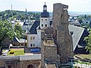 Das Schloss von der Burgruine aus