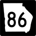 State Route 86 marker