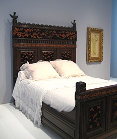 Bedstead (1880), by Herter Brothers, High Museum of Art, Atlanta, Georgia.