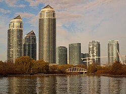 Condominiums north of Humber Bay Park