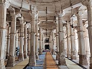 The Friday Mosque of Ahmedabad (1423), which prominently combines Islamic and indigenous Indian architectural forms[276]