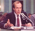 Image 12James Hansen during his 1988 testimony to Congress, which alerted the public to the dangers of global warming (from History of climate change science)