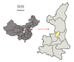铜川市在陕西省的地理位置