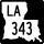 Louisiana Highway 343 marker
