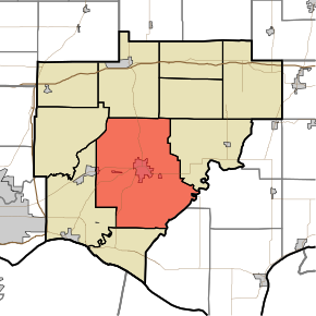 Location in Warrick County