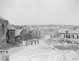 Ruines du village en septembre 1918.