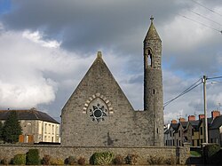 Round tower and church in Borris-in-Ossory