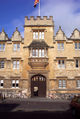 The main entrance of Oriel College in Oriel Square.