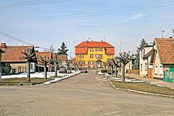 View towards the railway station