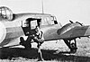 Student pilot of No. 4 Service Flying Training School boarding his Avro Anson, March 1942