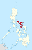 Map of the Philippines highlighting the Bicol Region