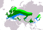 Aire de répartition du Roitelet huppé