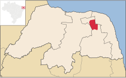 Location in Rio Grande do Norte and Brazil