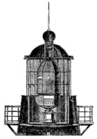 Fig 3. Roterande linsfyrapparat, Kullens fyr