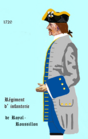 régiment Royal-Roussillon de 1720 à 1734