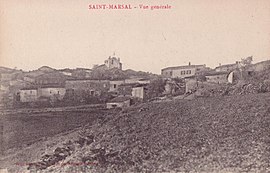 A postcard view of Saint-Marsal, in the early 20th century