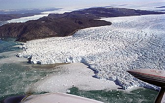 Sermeq Kujatdlek Glacier on Greenland's west coast
