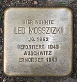 Stolperstein für Leo Mosszizki