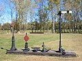 Various switch stands on display at the Mid-Continenet Railway Museum, North Freedom, Wisconsin.