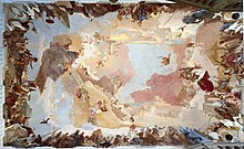 Ceiling fresco in the Würzburg Residence (1720 – 1744) by Giovanni Battista Tiepolo