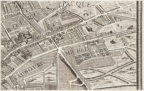 Turgot map of Paris, sheet 8, by Louis Bretez and Claude Lucas