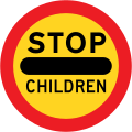 Stop - children crossing (1965–1994)