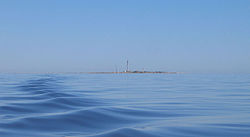 View of Vaindloo island from the sea