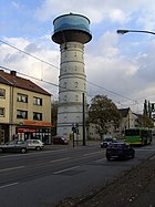 Wasserturm Bedingrade an der Kreuzung Frintroper Straße/Am Kreyenkrop